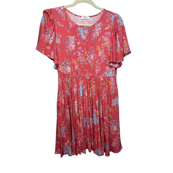 Spell & The Gypsy Meadowland Flutter Sleeve Mini Dress Sz. S - Picture 4 of 8